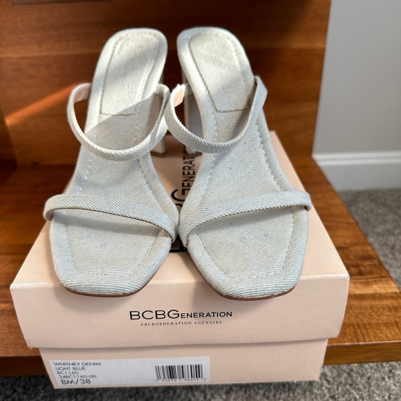 BCBGeneration Whitney Denim Heels | 8 - Picture 1 of 4